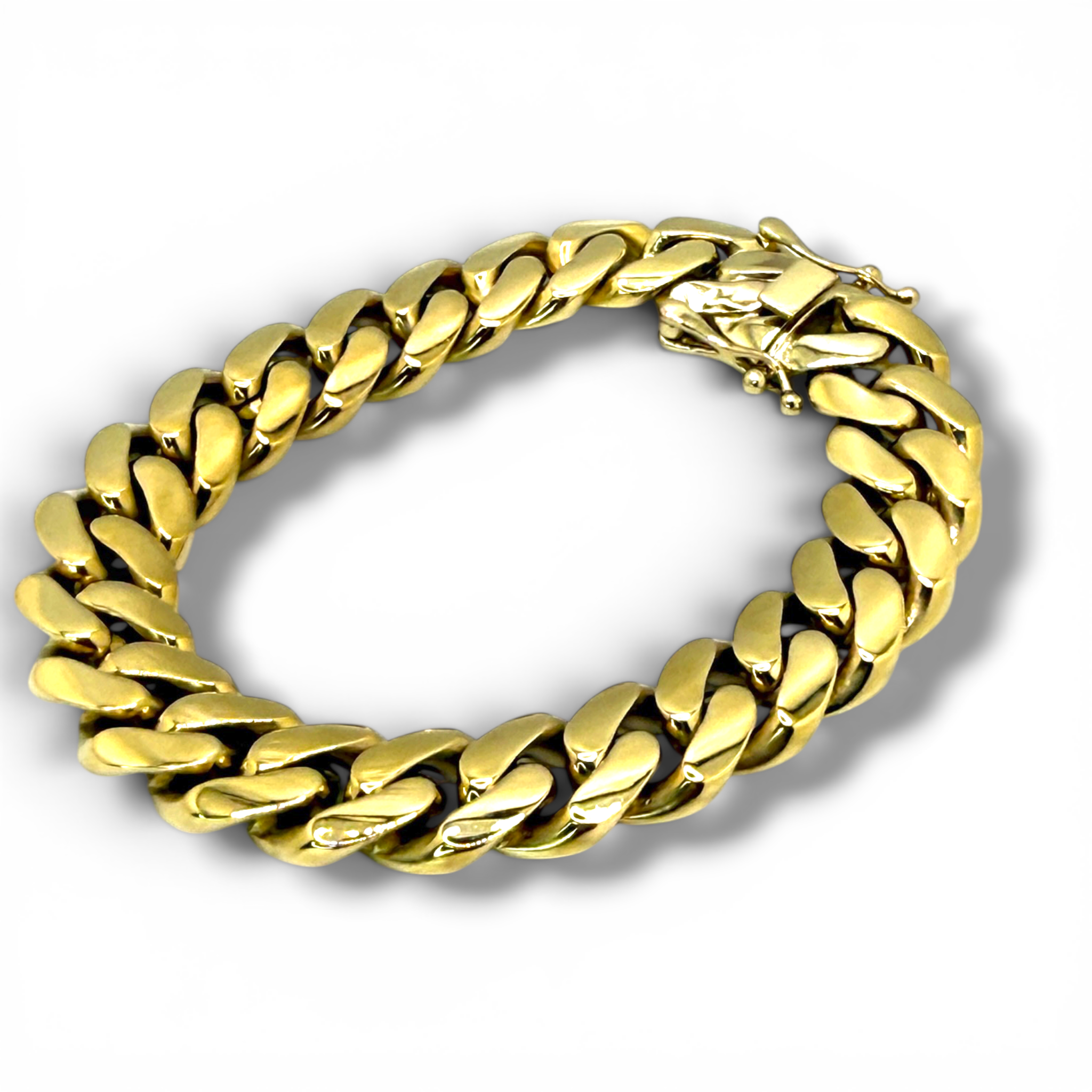 Heavy Miami Cuban Link Bracelet – Yellow Gold