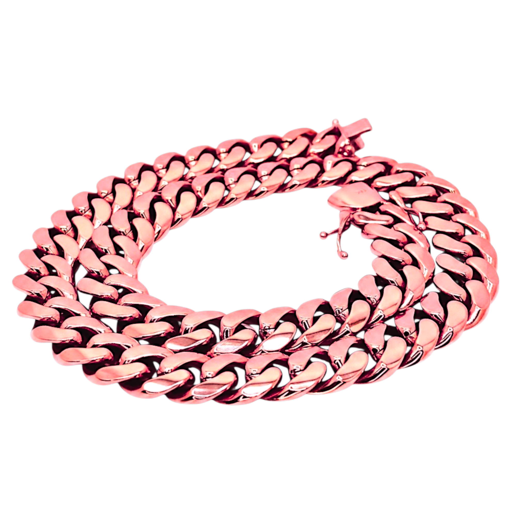 Heavy Cuban Link Chain – Rose Gold