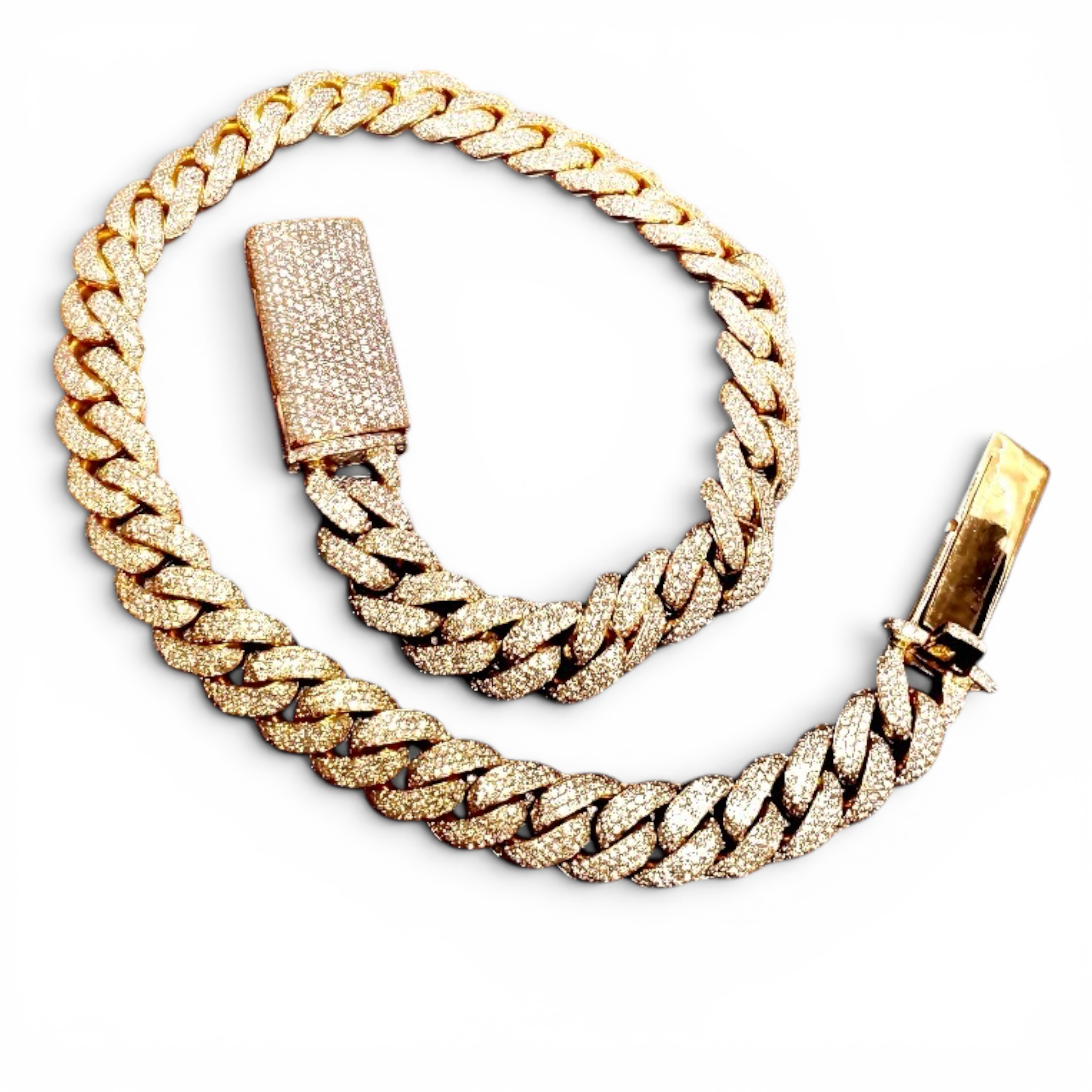 The Custom Diamond Miami Cuban Link Chain — Bespoke Solid Gold Edition