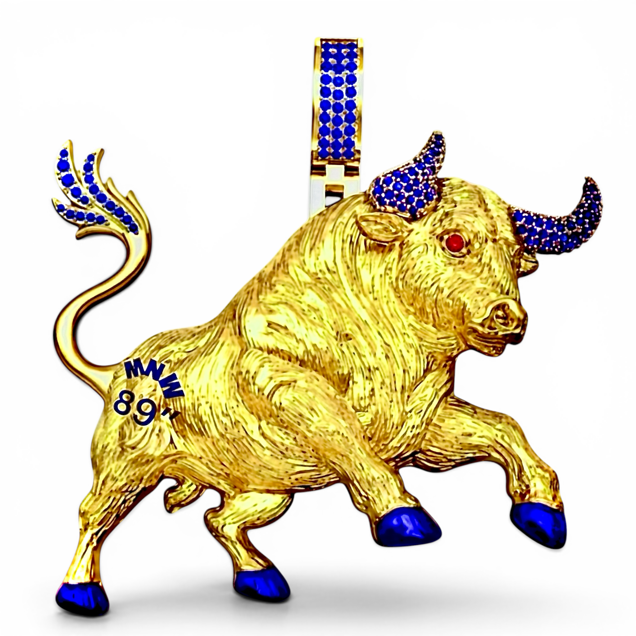 The Miami Northwestern Sr. High Alumni Commemorative Bull Pendant 89" Edition